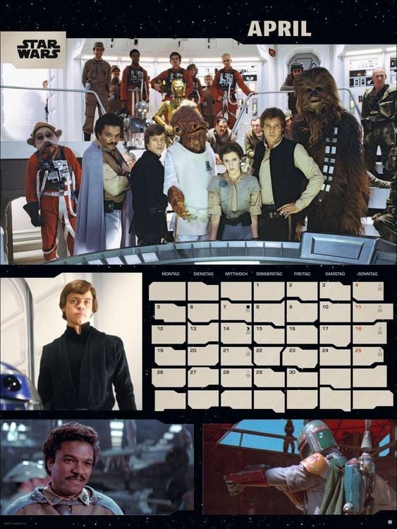 Produktbild: Star Wars Broschur XL Kalender 2027