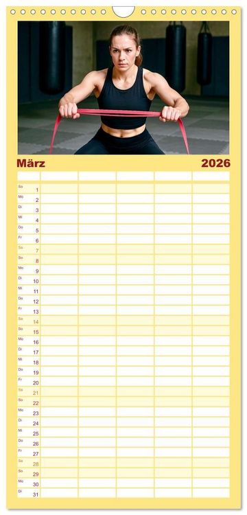 Produktbild: Familienplaner 2026 - MMA Mixed Martial Arts mit 5 Spalten (Wandkalender, 21 x 45 cm) CALVENDO