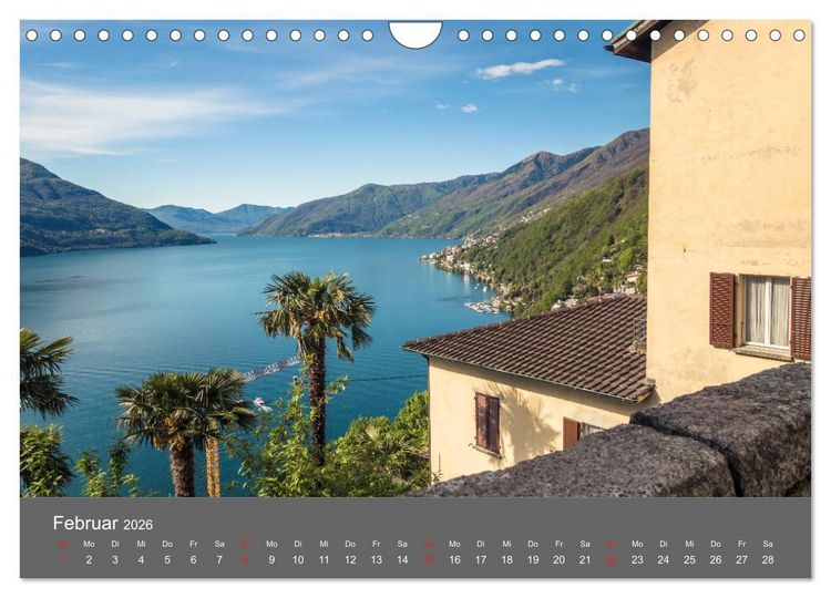 Produktbild: Tessin, zwischen Lago Maggiore und Lugano (Wandkalender 2026 DIN A4 quer), CALVENDO Monatskalender