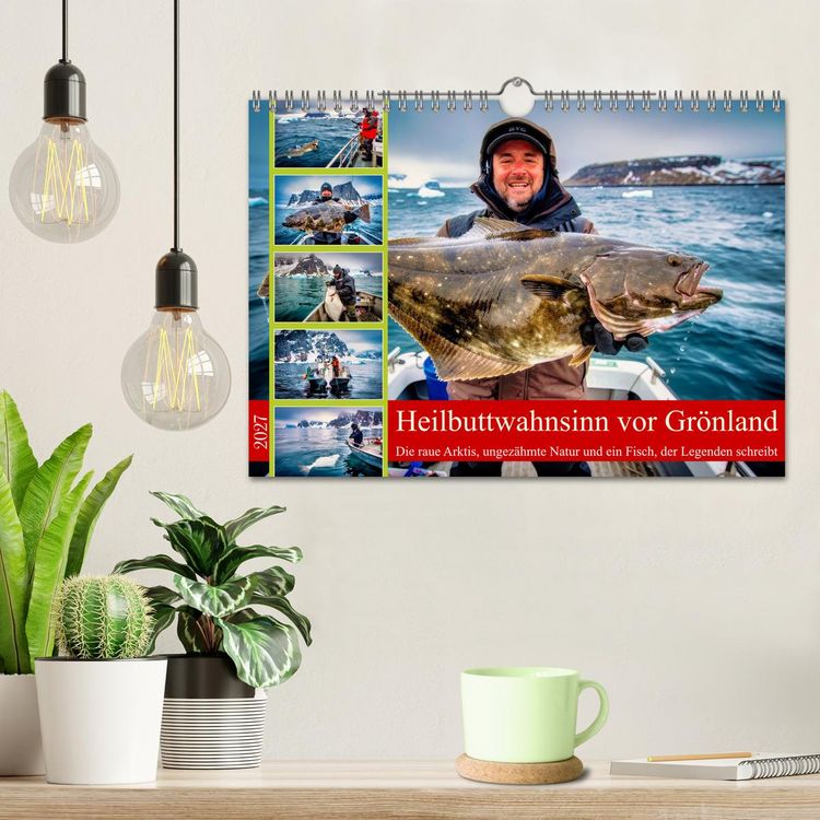 Produktbild: Heilbuttwahnsinn vor Gr&ouml;nland (Wandkalender 2027 DIN A4 quer), CALVENDO Monatskalender