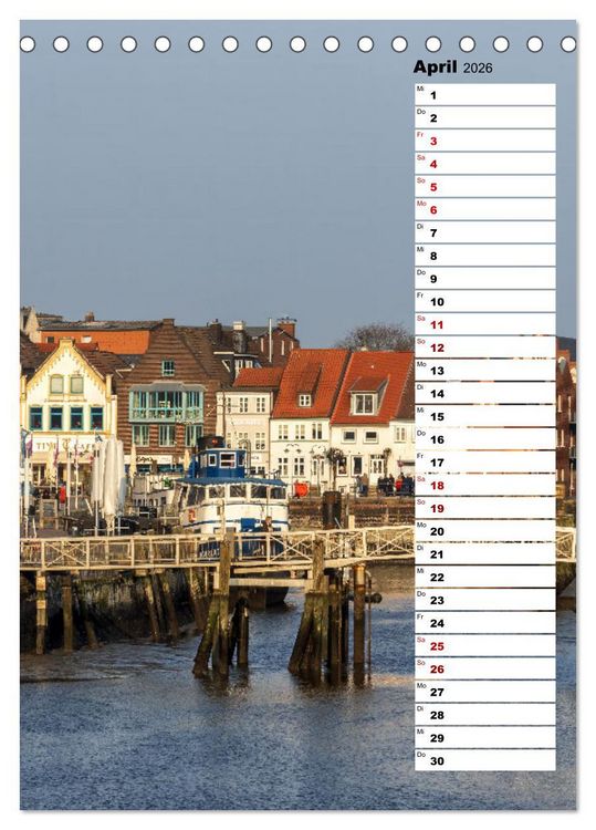 Produktbild: Westk&uuml;ste - Zwischen St. Peter Ording, B&uuml;sum und Elbe (Tischkalender 2026 DIN A5 hoch), CALVENDO Monatskalender