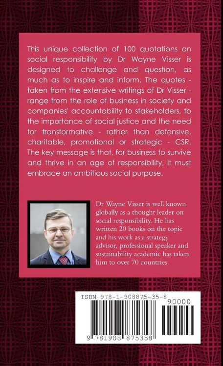Produktbild: The Little Book of Quotations on Social Responsibility