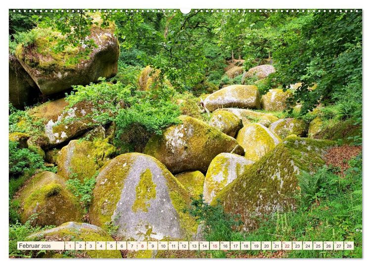 Produktbild: Huelgoat - Sagenumwobener M&auml;rchenwald in der Bretagne (Wandkalender 2026 DIN A2 quer), CALVENDO Monatskalender