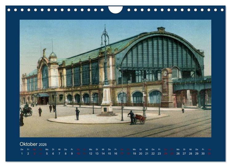Produktbild: Lebendiges Hamburg von 1888 bis 1918 (Wandkalender 2026 DIN A4 quer), CALVENDO Monatskalender