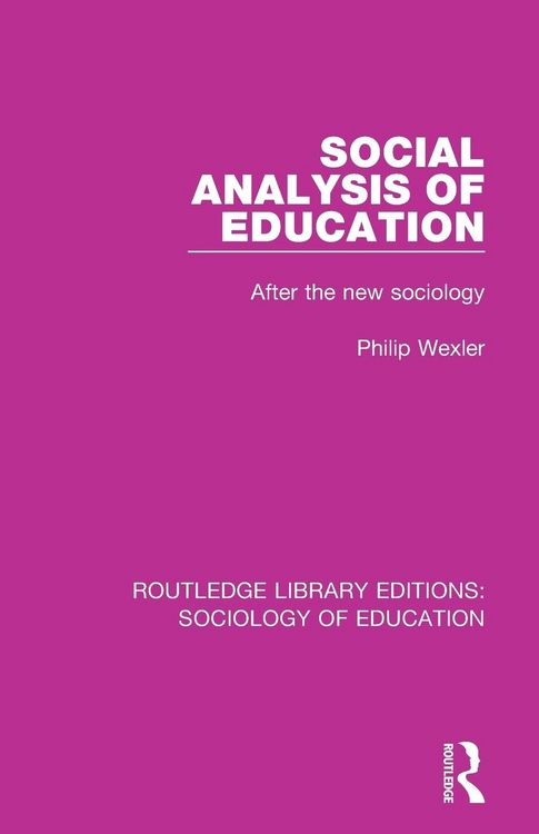 Produktbild: Social Analysis of Education