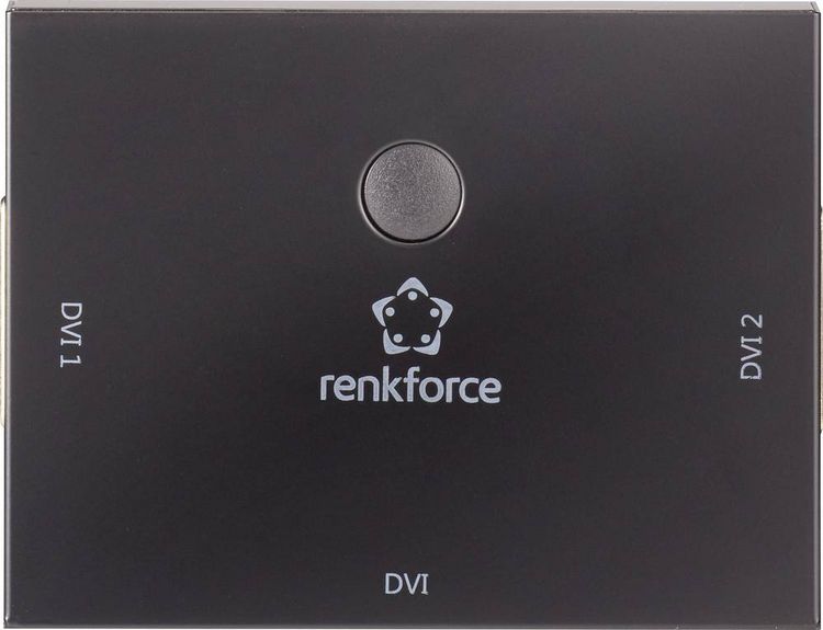 Produktbild: Renkforce 2 Port DVI-Switch bidirektional verwendbar Full HD 1080p @ 60Hz