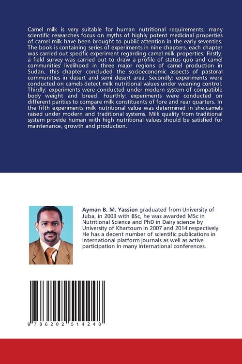 Produktbild: Unique Properties and Some Specifications of Dromedary Camel Milk