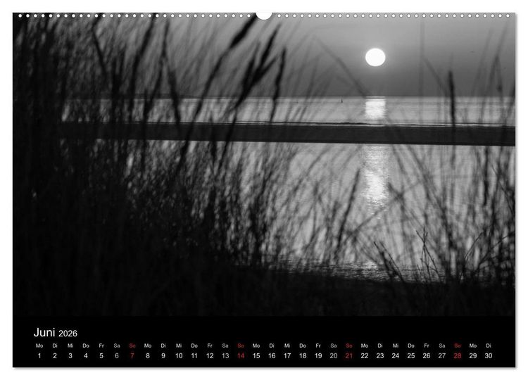 Produktbild: Das Licht in Schwarz und Wei&szlig; (hochwertiger Premium Wandkalender 2026 DIN A2 quer), Kunstdruck in Hochglanz