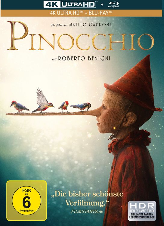 Produktbild: Pinocchio - 2-Disc Limited Mediabook (4K UHD + Blu-ray)