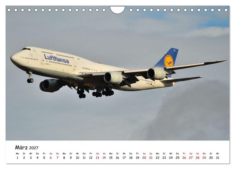 Produktbild: Ein Jahr in der Welt der Luftfahrt (Wandkalender 2027 DIN A4 quer), CALVENDO Monatskalender