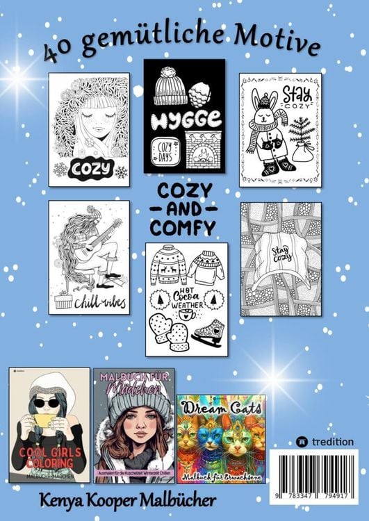 Produktbild: Malbuch f&uuml;r Winter - Hygge Cozy Comfy and Cute - Cozy Weihnachten Malbuch