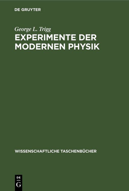 Produktbild: Experimente der modernen Physik