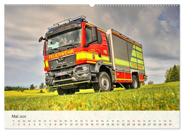 Produktbild: Einsatzfahrzeuge 112 (hochwertiger Premium Wandkalender 2026 DIN A2 quer), Kunstdruck in Hochglanz