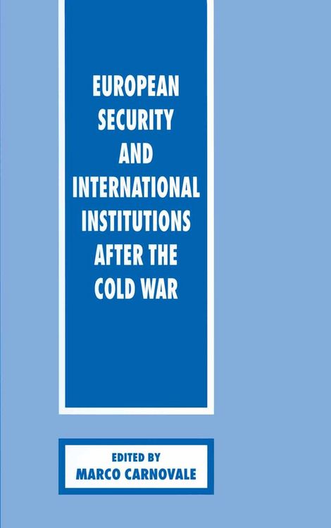 Produktbild: European Security and International Institutions after the Cold War
