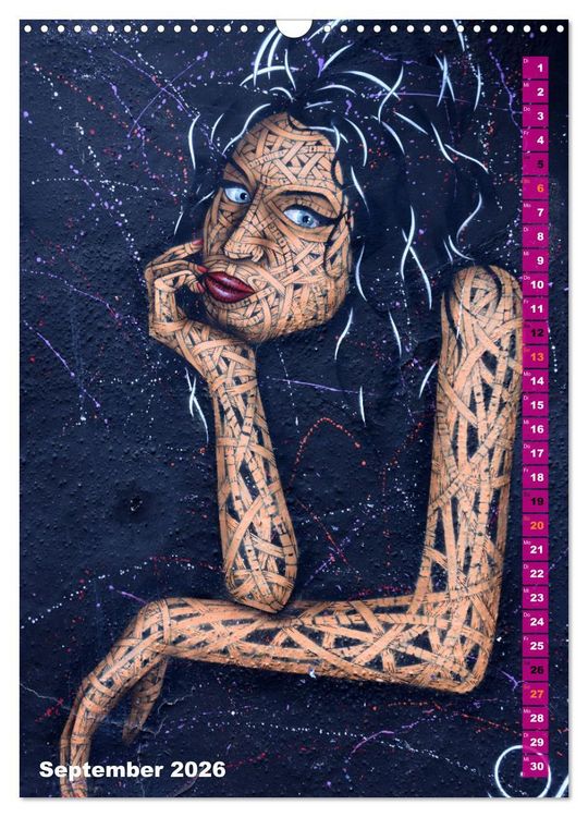 Produktbild: London - Hotspot der Street Art (Wandkalender 2026 DIN A3 hoch), CALVENDO Monatskalender