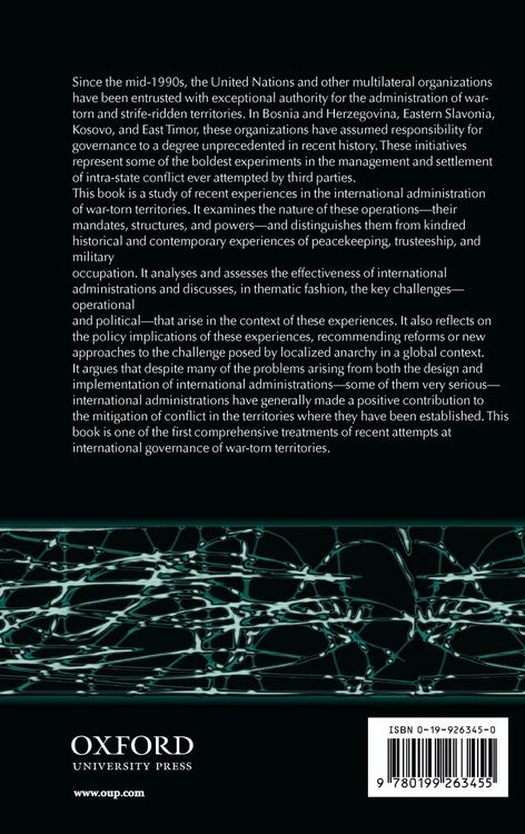 Produktbild: International Governance of War-Torn Territories
