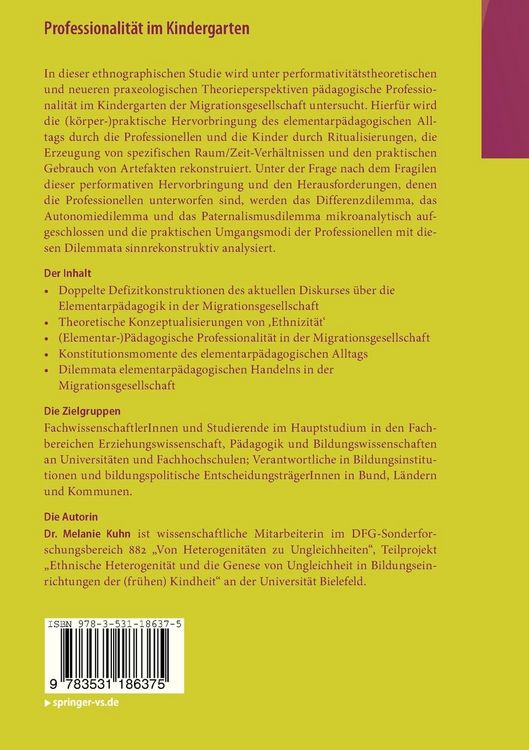 Produktbild: Professionalit&auml;t im Kindergarten