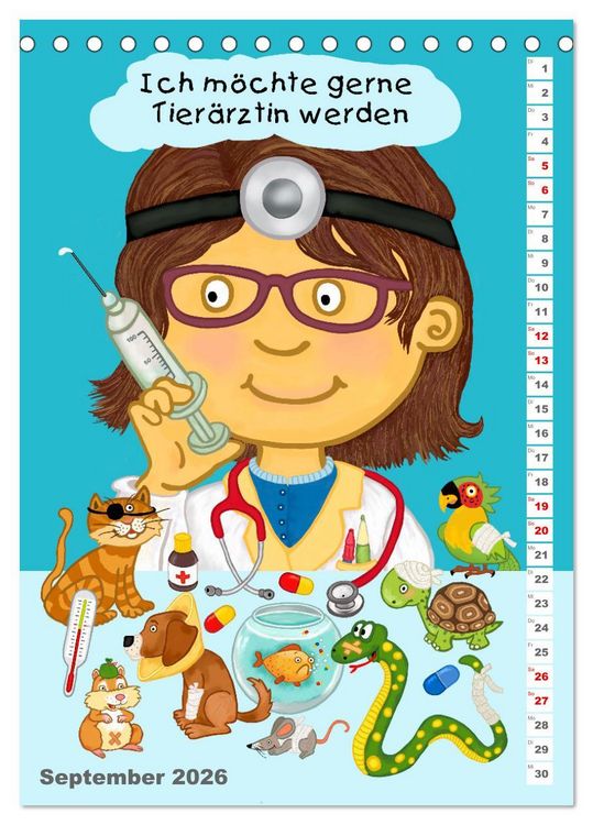 Produktbild: Mein Wunschberuf (Tischkalender 2026 DIN A5 hoch), CALVENDO Monatskalender
