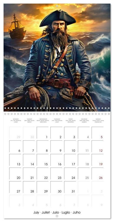 Produktbild: Pirates - Exciting voyages in the Caribbean (Wall Calendar 2026 12 &times; 12 Inch) CALVENDO 12 Month Wall Calendar