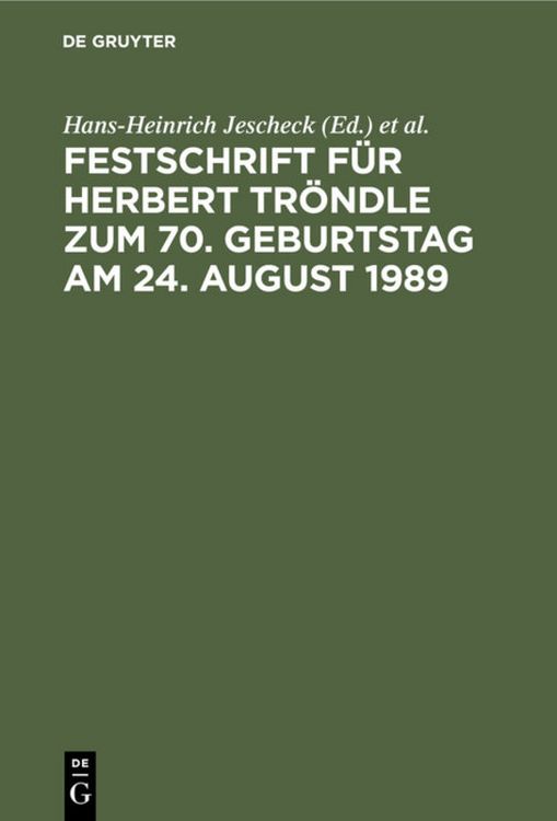 Produktbild: Festschrift f&uuml;r Herbert Tr&ouml;ndle zum 70. Geburtstag am 24. August 1989