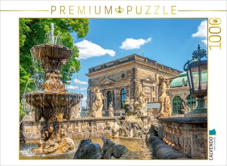 Produktbild: CALVENDO Puzzle Nymphenbad, Dresdner Zwinger | 1000 Teile Lege-Gr&ouml;&szlig;e 64x48cm Foto-Puzzle f&uuml;r gl&uuml;ckliche Stunden