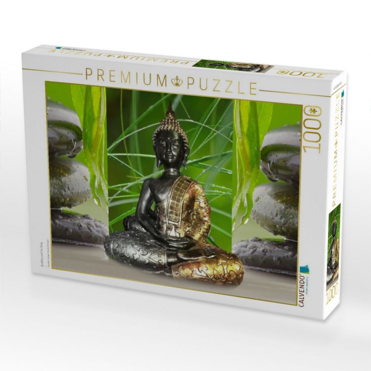 Produktbild: CALVENDO Puzzle Buddha und Yin Yang | 1000 Teile Lege-Gr&ouml;&szlig;e 64x48cm Foto-Puzzle f&uuml;r gl&uuml;ckliche Stunden