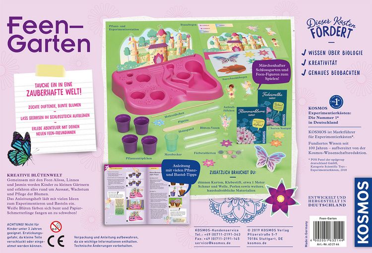 Kosmos Feen-Garten – Kit Giardino Delle Fate Per Bambini, Esperimento E Semina, Dai 6 Anni, Gioco Creativo