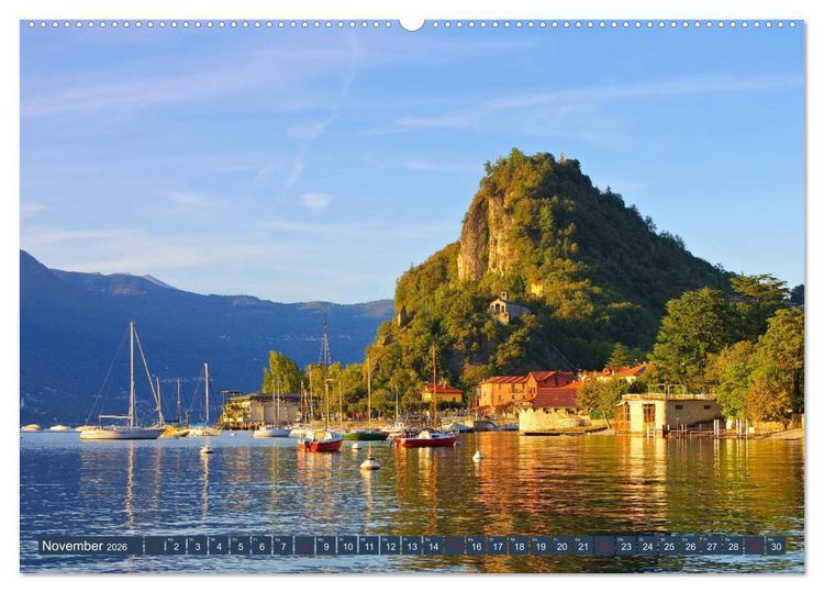 Produktbild: Lago Maggiore - Bezaubernde Orte am Ostufer (hochwertiger Premium Wandkalender 2026 DIN A2 quer), Kunstdruck in Hochglanz
