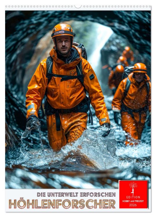 Produktbild: H&ouml;hlenforscher - die Unterwelt erforschen (Wandkalender 2026 DIN A2 hoch), CALVENDO Monatskalender
