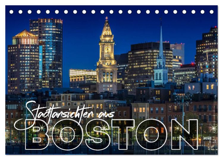 Produktbild: Stadtansichten aus Boston (Tischkalender 2026 DIN A5 quer), CALVENDO Monatskalender