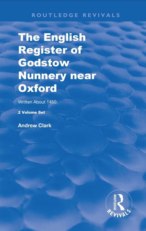 Produktbild: The English Register of Godstow Nunnery near Oxford