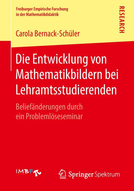 Produktbild: Die Entwicklung von Mathematikbildern bei Lehramtsstudierenden