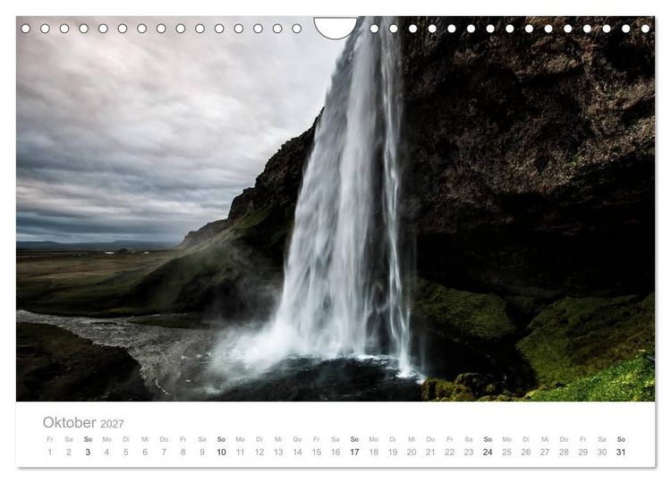 Produktbild: Island - Iceland Impressionen (Wandkalender 2027 DIN A4 quer), CALVENDO Monatskalender