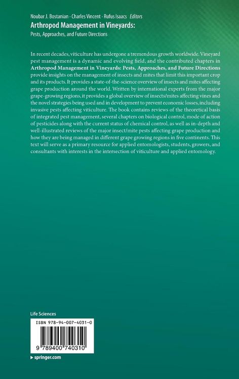 Produktbild: Arthropod Management in Vineyards: