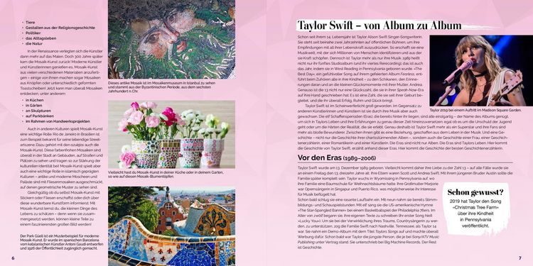 Produktbild: Taylor Swift Mosaik-Stickerbuch I Tribute Edition