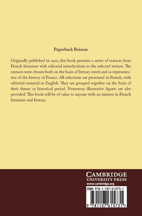 Produktbild: Cambridge Readings in French Literature