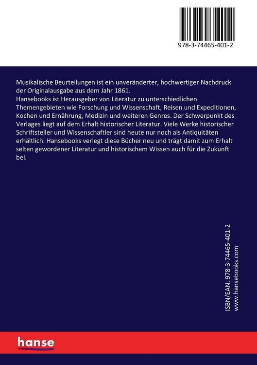 Produktbild: Musikalische Beurteilungen