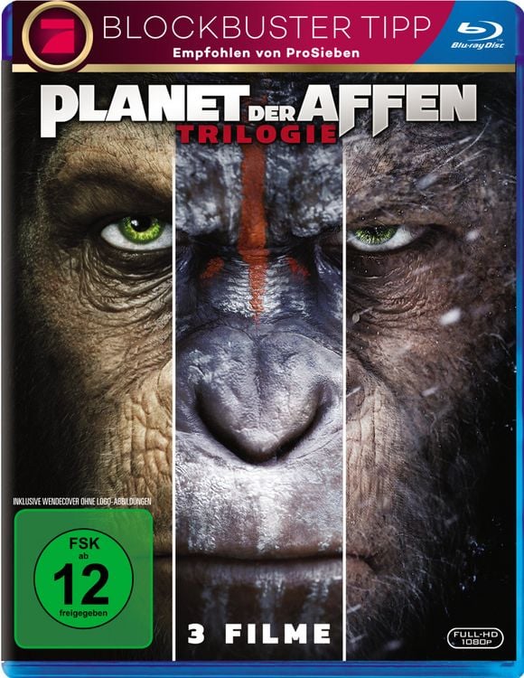Produktbild: Planet der Affen Triologie [3 BRs]
