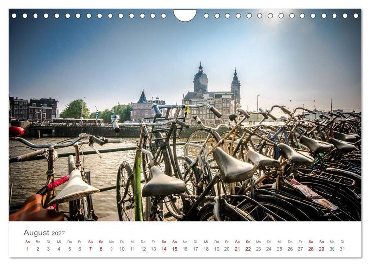 Produktbild: Amsterdam - Wasserstra&szlig;en und Grachten (Wandkalender 2027 DIN A4 quer), CALVENDO Monatskalender