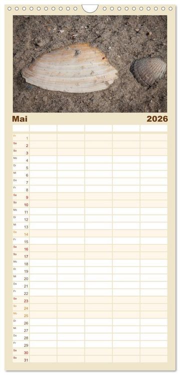 Produktbild: Familienplaner 2026 - Sankt Peter-Ording. Sonne - Strand - Meer mit 5 Spalten (Wandkalender, 21 x 45 cm) CALVENDO