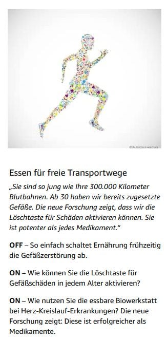 Produktbild: ON/OFF GESUNDHEIT. Den K&ouml;rper neu erschaffen durch Ern&auml;hrung: Wie Sie Immunsystem, Gehirn, Darm, Gef&auml;&szlig;e st&auml;rken und langsamer altern. Holen Sie sich einen leistungsf&auml;higeren, besseren K&ouml;rper zur&uuml;ck.