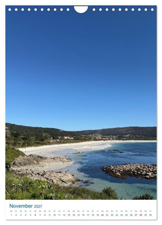 Produktbild: Camino a Fisterra - der Jakobsweg zum Kap Finisterra (Wandkalender 2027 DIN A4 hoch), CALVENDO Monatskalender