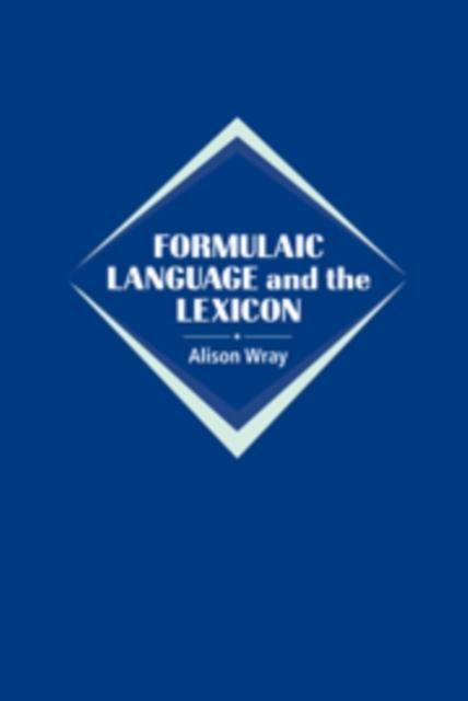 Produktbild: Formulaic Language and the Lexicon