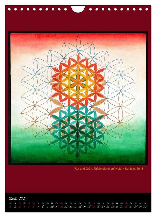 Produktbild: Die heilige Blume des Lebens - Mandalas von Istvan Seidel (Wandkalender 2026 DIN A4 hoch), CALVENDO Monatskalender