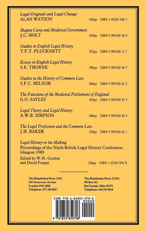 Produktbild: The Making of the Common Law