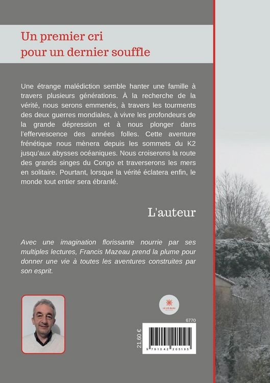 Produktbild: Francis Mazeau: Premier cri pour un dernier souffle