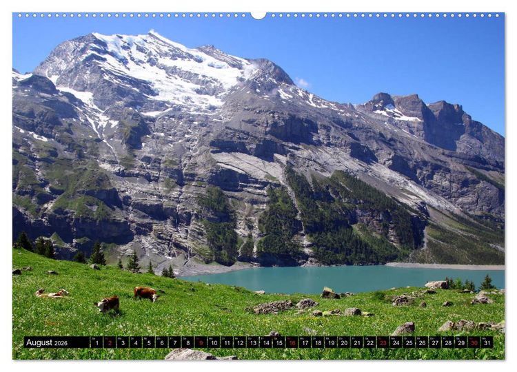 Produktbild: Berge im Berner Oberland (Wandkalender 2026 DIN A2 quer), CALVENDO Monatskalender