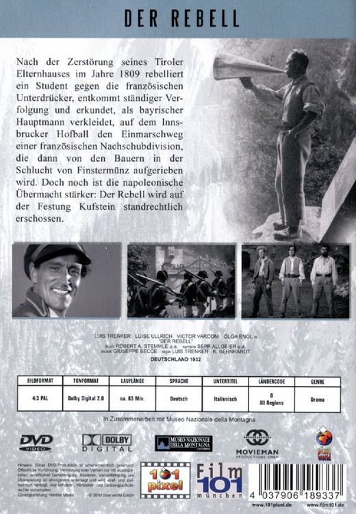 Produktbild: Der Rebell - Luis Trenker Edition