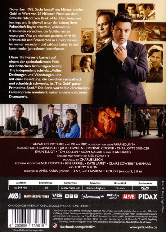 Produktbild: Das Gold, Staffel 1 / Die komplette 1. Staffel der Thrillerserie mit Starbesetzung [2 DVDs]