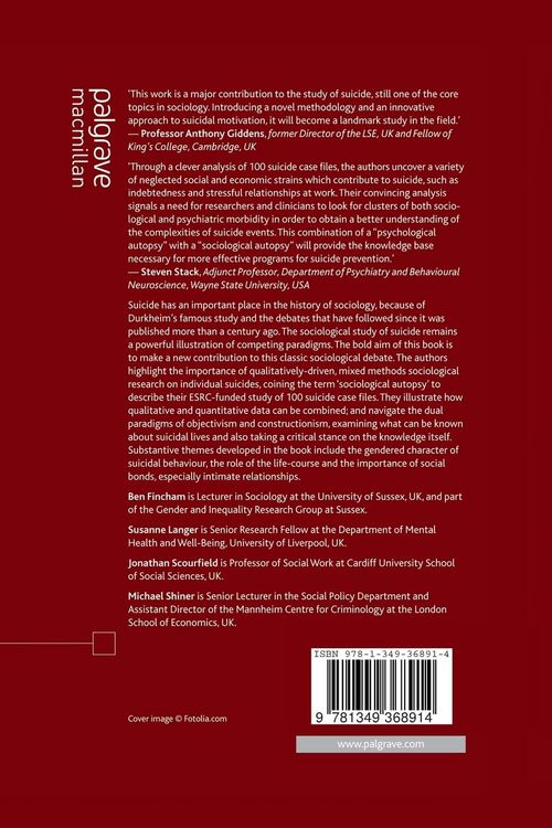 Produktbild: Understanding Suicide